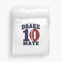 Drake Maye 10 New England 2024 Duvet Cover