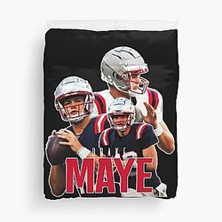 Vintage Drake Maye Duvet Cover