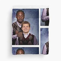 Drake Maye Stefon Diggs Football Duvet