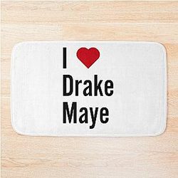 I love Drake May bath mat