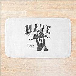 Drake Maye Patriots Football Vintage Bath Mat