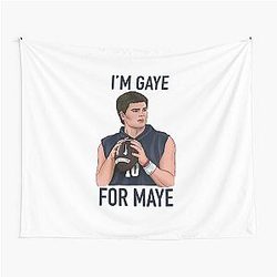 Patriots Football Drake Maye Quarterback Tapestry