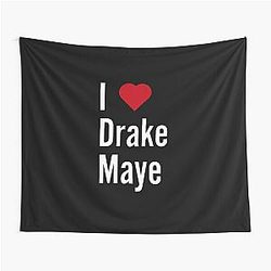 I Love Drake Maye Tapestry