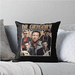 Dr. Gregory House Retro Vintage 90s Throw Pillow