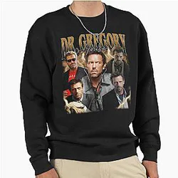 Dr Gregory House Fan Art 90s Pullover Sweatshirt