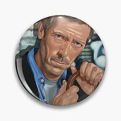 Hugh Laurie as Dr House in House fan art Pin