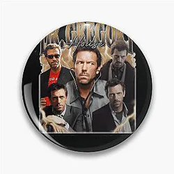Dr. Gregory House Retro Fan Art Vintage 90s Pin