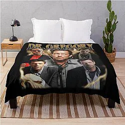 Dr. Gregory House 90s Throw Blanket