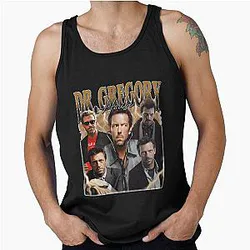 Dr. Gregory House Retro Fan Art Funny Vintage 90s Tank Top