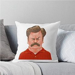 Duke Silver Cartoon Throw Pillow