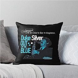 Duke Silver Shirt Throw Pillow
