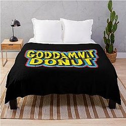 God's Damn Donut Dungeon Crawler Carl Throw Blanket
