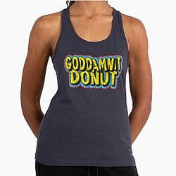 Goddamnit Donut Dungeon Crawler Carl Racerback Tank Top