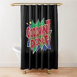 God damn Donut Dungeon Crawler Shower Curtain