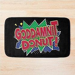 Cute Donut Dungeon Crawler Carl Bath Mat