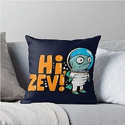 Hi Zev! Dungeon Crawler Carl by Princess Donut Throw Pillow