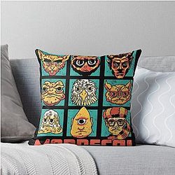 Dungeon Crawler Carl Many Faces of Mordecai Throw Pillow