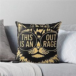 Dungeon Crawler Carl Outrage Princess Donut and Mongo Throw Pillow