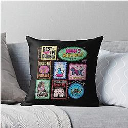Dungeon Crawler Carl Retro Throw Pillow