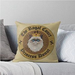 Princess Donut Dungeon Crawler Carl Logo Throw Pillow