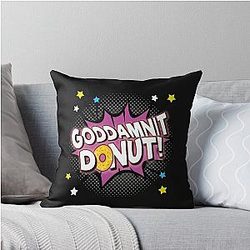 Dungeon Crawler Carl Donut Throw Pillow
