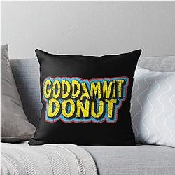 God Donut Dungeon Crawler Carl Throw Pillow