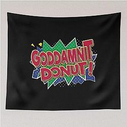 Goddamn Donut Dungeon Crawler Tapestry