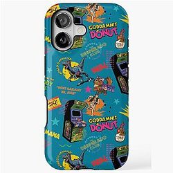 Dungeon Crawler Carl 80s Chaos Pattern Inspired LitRPG Reading Gift Matt Dinniman iPhone Tough Case