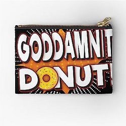 Godamn Donut Dungeon Crawler Carl Zipper Pouch