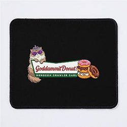 Goddammit Donut Dungeon Crawler Mouse Pad