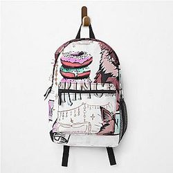 Retro Princess Donut Dungeon Crawler Backpack for Book Lovers