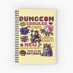 Dungeon Crawl Diary, Princess Donut and Mongo Spiral Notebook