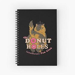 Donut Holes Fan Club Dungeon Crawler Princess Posse Spiral Notebook