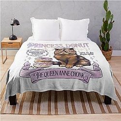 Princess Donut Dungeon Crawler Carl Fan Art Throw Blanket