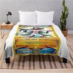 Dungeon Crawler Carl Uzi Jesus Throw Blanket