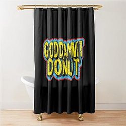 God Donut Crawler Carl Shower Curtain