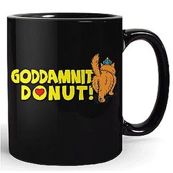 BootsTees Dungeon Crawler Carl Mug, 11oz Black Ceramic Coffee Cup with Funny Saying and Book Graphic
