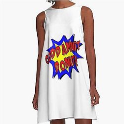 GODDAMNIT Dungeon Crawler Carl A-Line Dress