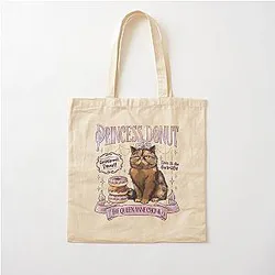 Princess Donut Dungeon Crawler Cotton Tote Bag
