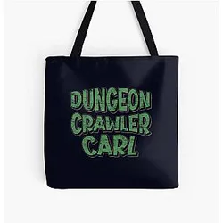 Dungeon Crawler Carl Blue Green All Over Print Tote Bag