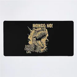 No Mongo Dungeon Crawler Fan Art Vintage 90s Desk Mat