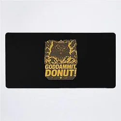 Goddammit Donut Dungeon Crawler Carl Shirt Funny Lit RPG Cat Tee Desk Mat