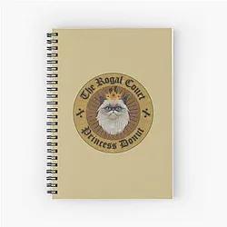 Princess Donut Dungeon Crawler Carl Logo Spiral Notebook