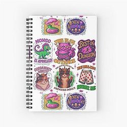Book Vintage Dungeon Crawler Spiral Notebook
