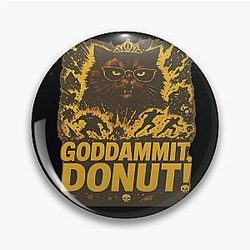 Godammit Donut Dungeon Crawler Carl LitRPG Cat Tee Pin Shirt Funny