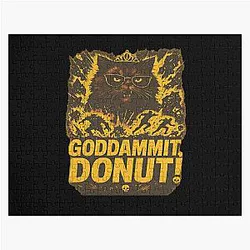 Goddammit Donut Dungeon Crawler Carl LitRPG Cat Tee Jigsaw Puzzle Shirt Funny