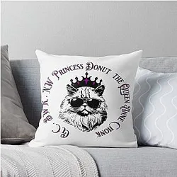 Princess Donut Dungeon Crawler Carl Throw Pillow