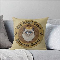 Princess Donut Dungeon Crawler Carl Logo Throw Pillow