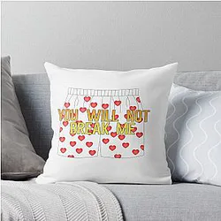 You will not break me Carl Throw Pillow