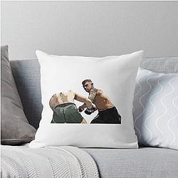 Dustin Poirier Vintage Sticker Pillow